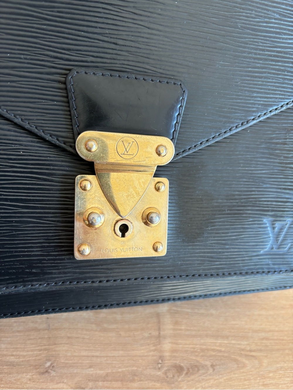 Authentic Louis Vuitton black leather Marceau tote - Picture 6 of 10